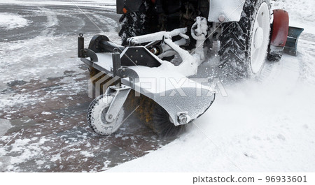 Clearing the road from the snow. Clearing the road from the snow. 96933601