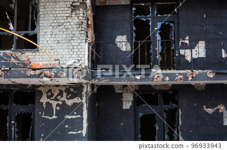 Buildings damaged by Russian bombardments. Buildings damaged by Russian bombardments. 96933943