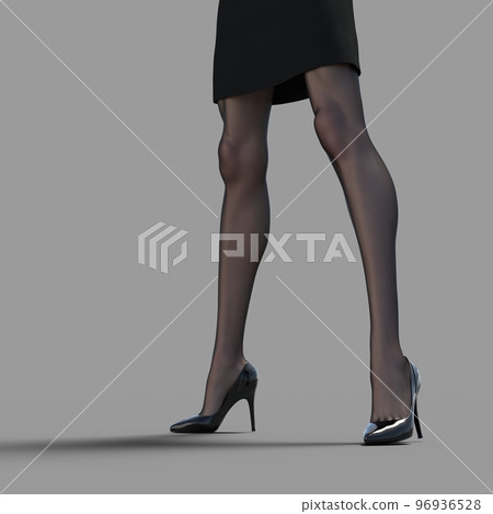 穿著絲襪的女人的美腿燙髮3DCG插畫素材 穿著絲襪的女人的美腿燙髮3DCG插畫素材 96936528