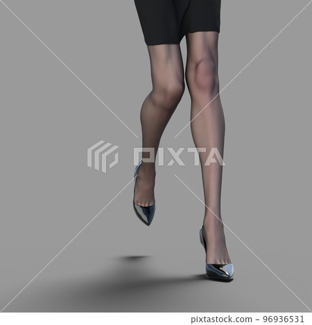 Beautiful legs of a woman wearing stockings perming3DCG illustration material Beautiful legs of a woman wearing stockings perming3DCG illustration material 96936531