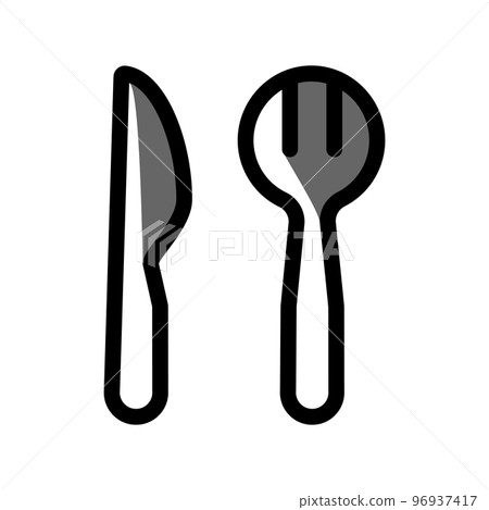 Illustration Vector graphic of fork icon design 96937417