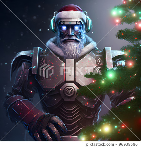 fantastic Santa Claus cyborg, neural network generated art fantastic Santa Claus cyborg, neural network generated art 96939586