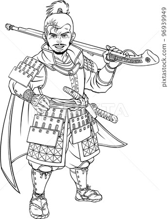 Nobunaga Oda with matchlock gun 96939949