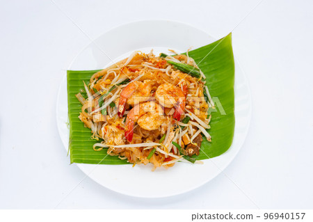 Thai food, Stir-fried rice noodles (Pad Thai) 96940157