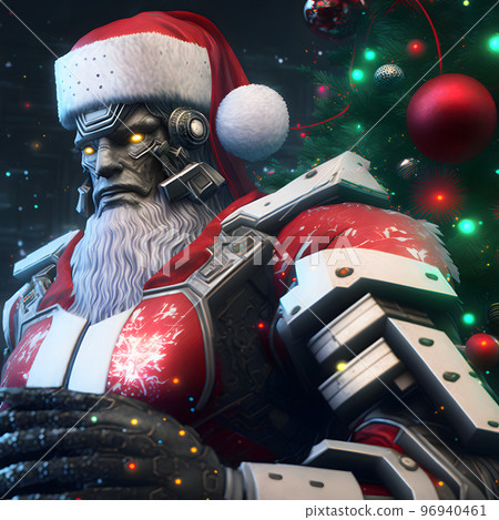 fantastic Santa Claus cyborg, neural network generated art fantastic Santa Claus cyborg, neural network generated art 96940461