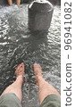 Vertical shot of a footbath at a roadside station in Sakura City, Tochigi Prefecture 96941082
