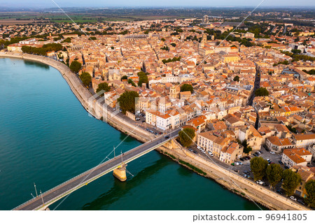 Aerial townscape of Arles 96941805
