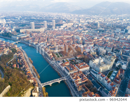 Aerial view of Grenoble Aerial view of Grenoble 96942044