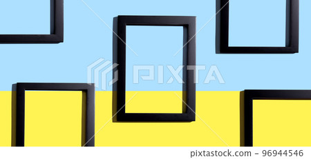 Blank rectangle picture frames Blank rectangle picture frames 96944546