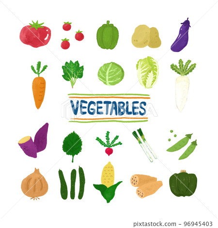 蔬菜卡通套裝手繪 96945403