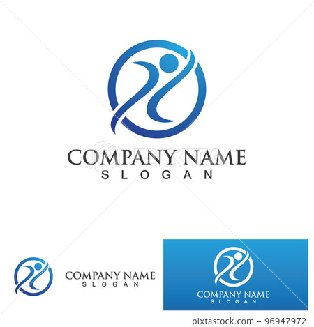 Human character logo sign 96947972