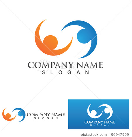 Community, network and social icon 96947999