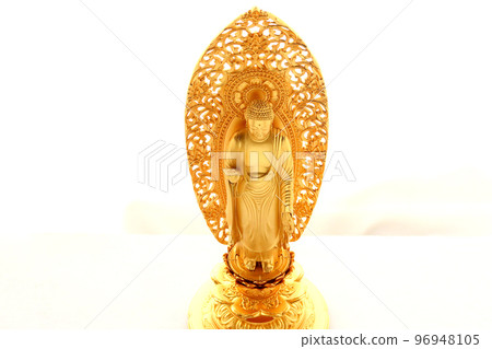 阿彌陀如來立像阿彌陀佛金像5 96948105