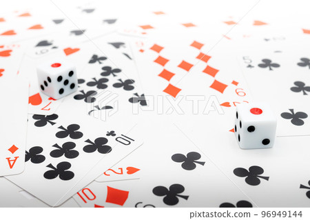 playing cards and dice playing cards and dice 96949144