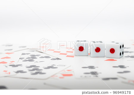 playing cards and dice 96949178