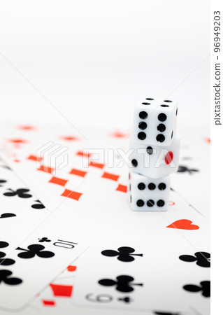 playing cards and dice 96949203