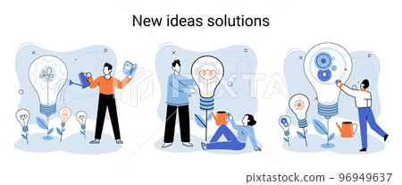 Idea and creative. Business solutions for opportunities, search for new solutions Idea and creative. Business solutions for opportunities, search for new solutions 96949637