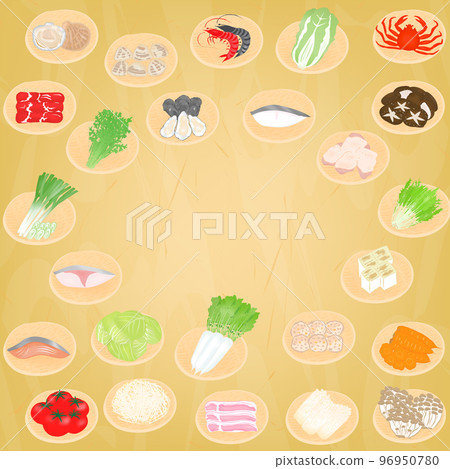火鍋食材背景最後 火鍋食材背景最後 96950780