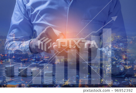 Investor online saving concept Investor online saving concept 96952392