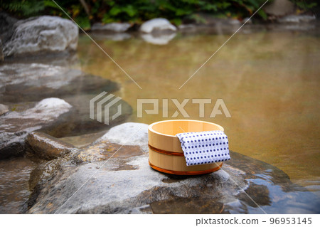 Open-air bath of hot spring-hot spring 96953145