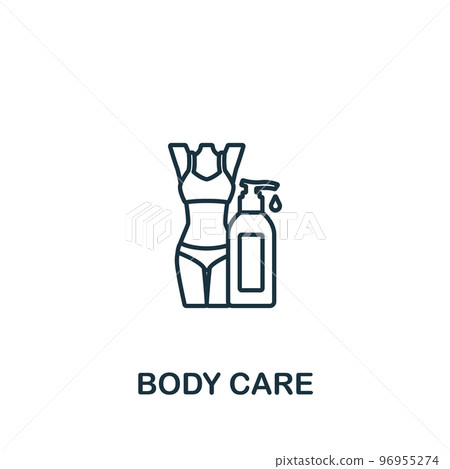 Bady Care icon. Monochrome simple Detox Diet icon for templates, web design and infographics 96955274