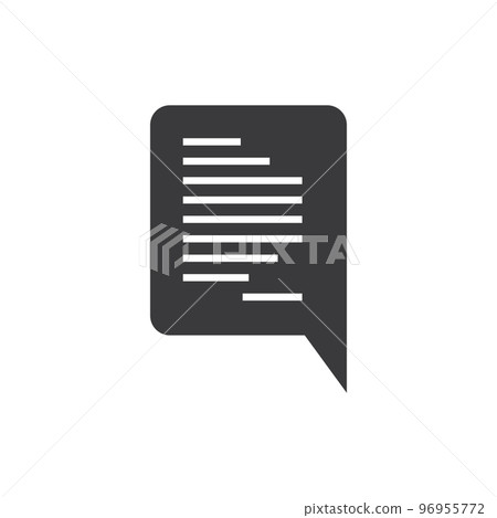 Speech bubble icon Speech bubble icon 96955772