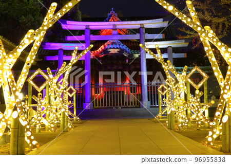 Illumination of Ushijima Shrine, Sumida Ward, Tokyo Illumination of Ushijima Shrine, Sumida Ward, Tokyo 96955838