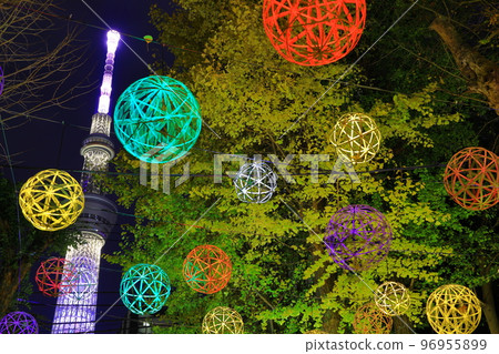 Illumination of Ushijima Shrine, Sumida Ward, Tokyo Illumination of Ushijima Shrine, Sumida Ward, Tokyo 96955899