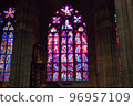 church stained glass in prague czech republic 96957109
