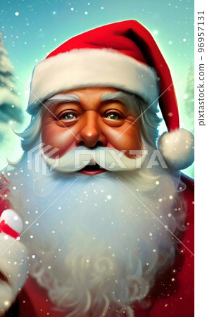 realistic santa claus illustration 96957131