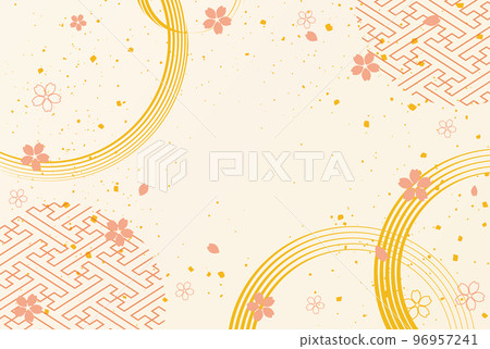 新年的背景圖。帶有日本圖案的美麗背景。 新年的背景圖。帶有日本圖案的美麗背景。 96957241