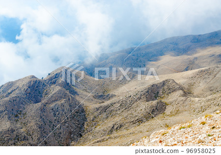 Scenic view from top of Mount Tahtali near Kemer, Antalya province, Turkey 96958025