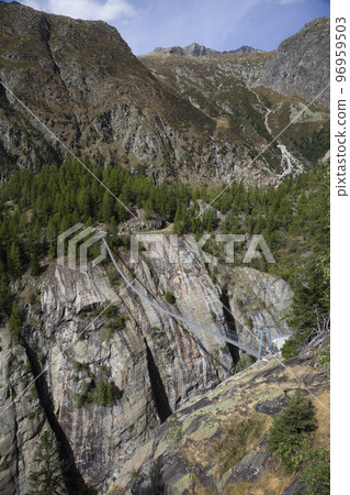 Suspension bridge Aspi - Titter (Switzerland) 96959503