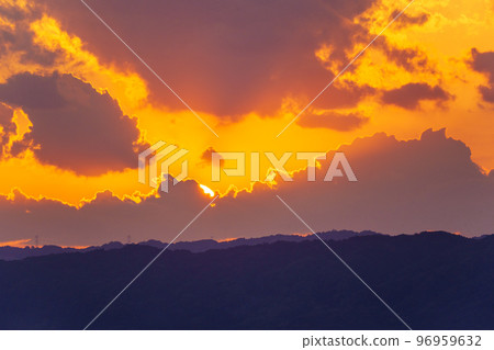 從若草山看到的美妙日落 96959632