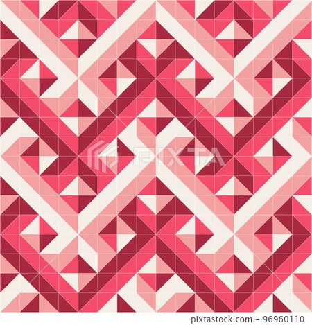 Abstract geometric pattern, multilayers mesh, red color seamless illustration template for background, poster, banner 96960110