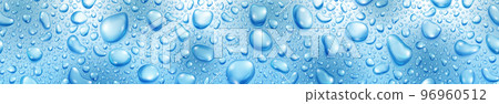 Banner of water drops 96960512