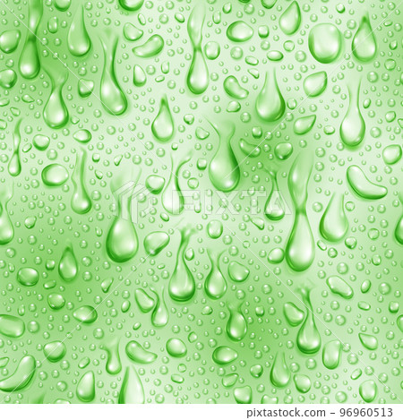 Seamless pattern of water drops 96960513
