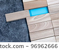 Empty wooden blocks for text 96962666
