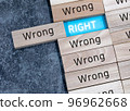 The concept of finding the right behind a series of wrongs 96962668