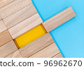 Empty wooden blocks for text 96962670