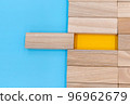 Empty wooden blocks for text 96962679