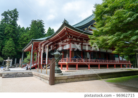 [古京都的世界遺產文化財產]滋賀縣大津市比叡山延歷寺東塔夏季禮堂1 96962715