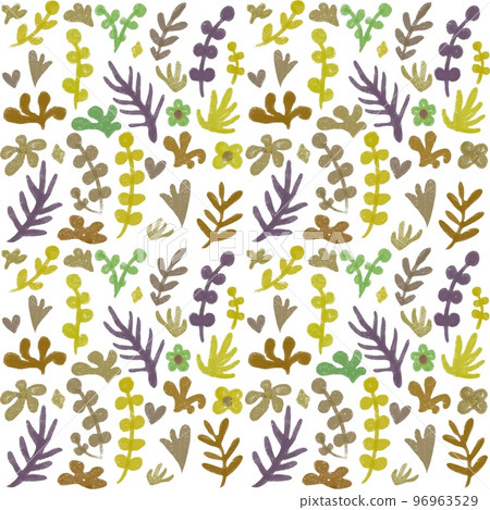 Floral seamless pattern, seaweed repeat pattern, textured background illustration, seaweed textile Floral seamless pattern, seaweed repeat pattern, textured background illustration, seaweed textile 96963529