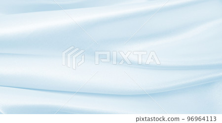 Smooth elegant blue silk or satin luxury cloth texture as abstract background. Luxurious background design Smooth elegant blue silk or satin luxury cloth texture as abstract background. Luxurious background design 96964113