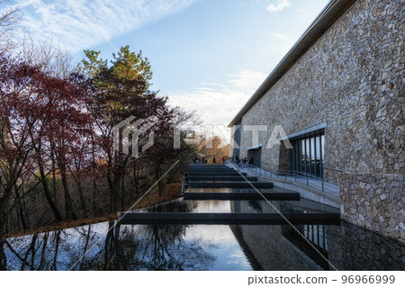 Museum San pond reflections 96966999