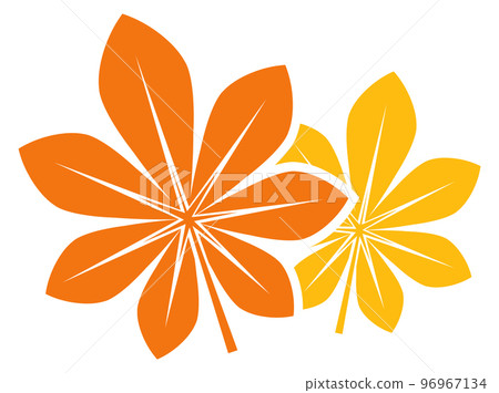 Autumn leafs icon. Chestnut symbol. Nature sign Autumn leafs icon. Chestnut symbol. Nature sign 96967134
