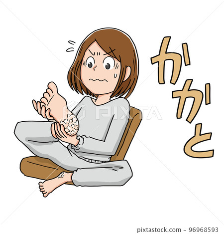 腳跟粗糙的女人 96968593