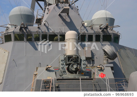 U.S. Navy Arleigh Burke-class Aegis destroyer, close-up of the bridge U.S. Navy Arleigh Burke-class Aegis destroyer, close-up of the bridge 96968693
