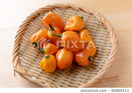 辛辣的橙色蔬菜哈瓦那人 辛辣的橙色蔬菜哈瓦那人 96969413