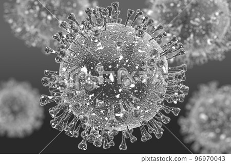Covid virus cell. 96970043